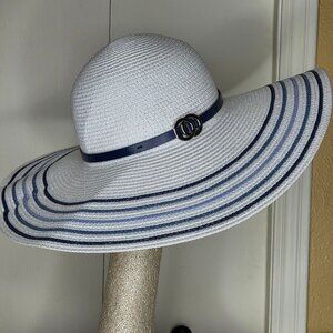 I.N.C. International Concepts Striped Boater Hat